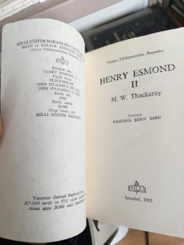 HENRY ESMOND 2.CİLT