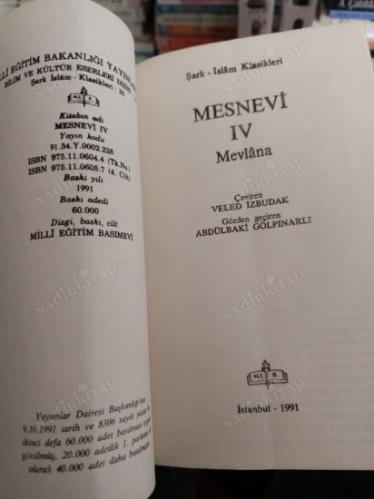 MESNEVİ - CİLT / 4