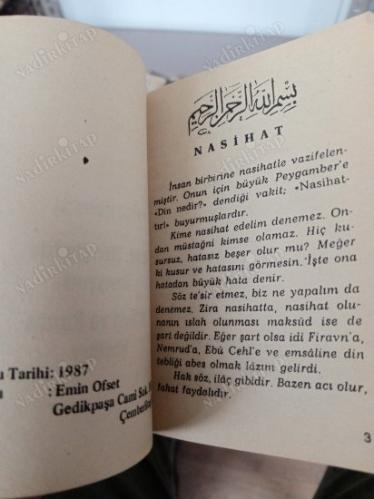 Veda Hutbesi-Hz. Ali Efendimizin Vasiyeti-Oğluma ve Kızıma Nasihat (Cep Boy)
