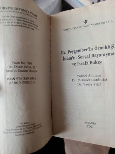 Hz. PEYGAMBER'İN ÖRNEKLİĞİ, İSLAM'IN SOSYAL DAYANIŞMA ve İSRAFA BAKIŞI