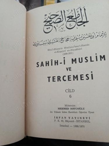 Sahih-i Müslim ve Tercemesi 6.Cilt