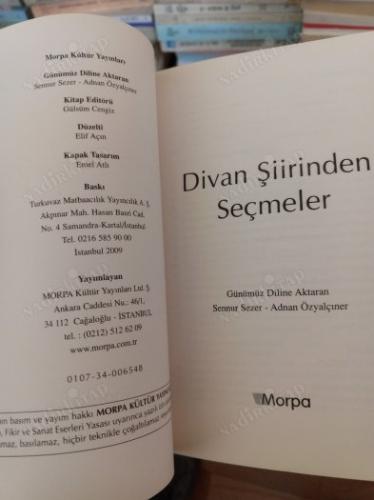 DİVAN ŞİİRİNDEN SEÇMELER