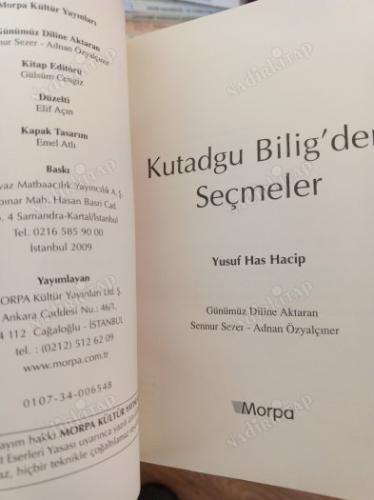 KUTADGU BİLİG'DEN SEÇMELER
