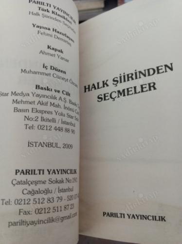 HALK ŞİİRİNDEN SEÇMELER