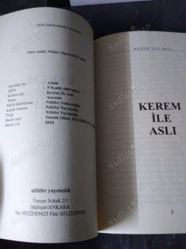 KEREM İLE ASLI - HALK EDEBİYATINDAN SEÇMELER