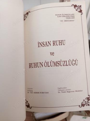 İNSAN RUHU VE RUHUN ÖLÜMSÜZLÜĞÜ
