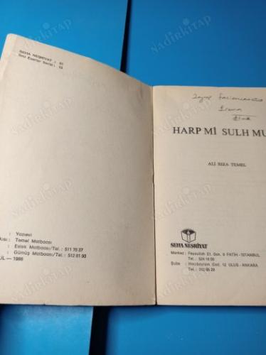HARP Mİ SULH MU-İSLAMDA DIŞ POLİTİKA VE DİPLOMASİ