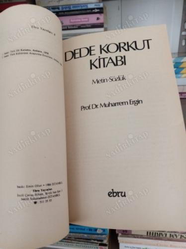 DEDE KORKUT KİTABI * Metin - Sözlük