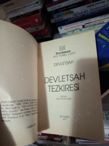 Devletşah Tezkiresi (Tezkire-i Devletşah) 3 Cilt Takım