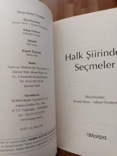 Halk Şiirinden Seçmeler