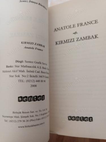 KIRMIZI ZAMBAK