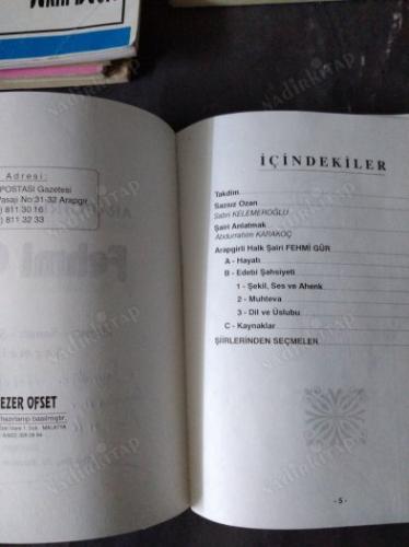 Arapgirli Halk Şairi Fehmi Gür Hayatı Sanatı Şiirlerinden Seçmeler
