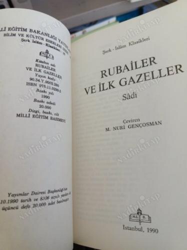 RUBAİLER VE İLK GAZELLER