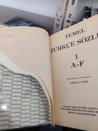 TEMEL TÜRKÇE SÖZLÜK CİLT 1 KAMUS-I TÜRKİ
