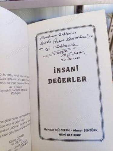 İNSANİ DEĞERLER (İMZALI İTHAFLI)