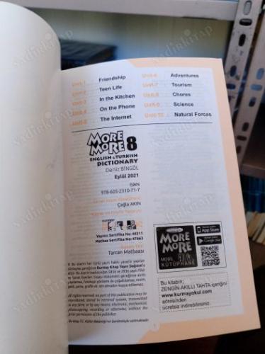 MORE MORE 8 ENGLISH & TURKISH DICTIONARY