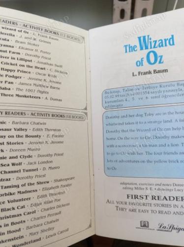 THE WIZARD OF OZ - First Reader -Activity Books