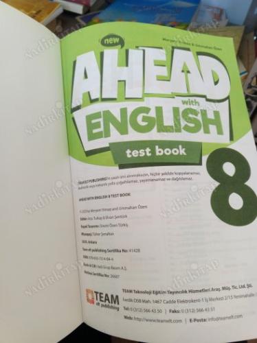 Team Yayınları Lgs Hazırlık 8.Sınıf Ahead With English Test Book . Test kitabı