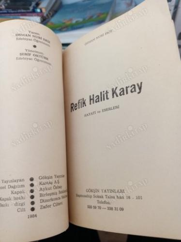 REFİK HALİT KARAY - TÜRK YAZARLAR DİZİSİ - HAYATI SANATI ESERLERİ
