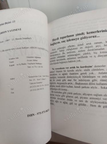 ERKEKLER AĞLAMAZ - BİRİNCİ BASKI