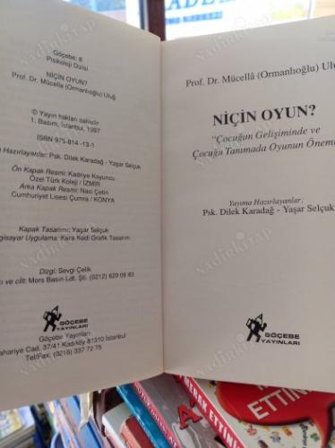 Niçin Oyun ? / Çocuğun Gelişiminde ve Çocuğu Tanımada Oyunun Önemi
