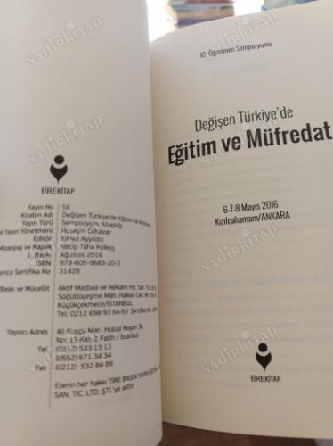 10. ÖĞRETMEN SEMPOZYUMU DEĞİŞEN TÜRKİYE'DE EĞİTİM VE MÜFREDAT 6-7-8 MAYIS 2016 KIZILCAHAMAM ANKARA