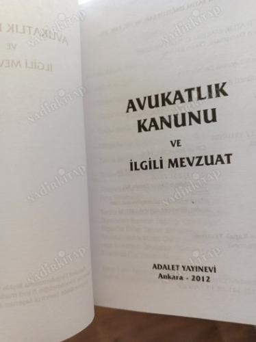 AVUKATLIK KANUNU VE İLGİLİ MEVZUAT (CEP BOY)