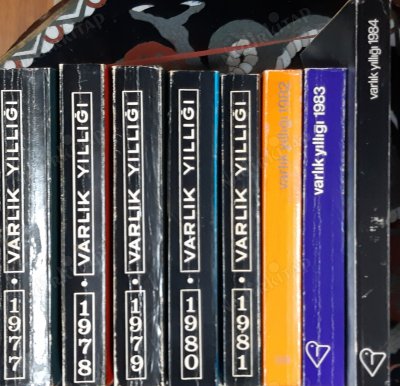 Varlık Yıllığı 1977-1978-1979-1980-1981-1982 - 1983 - 1984 (Sekiz Adet)