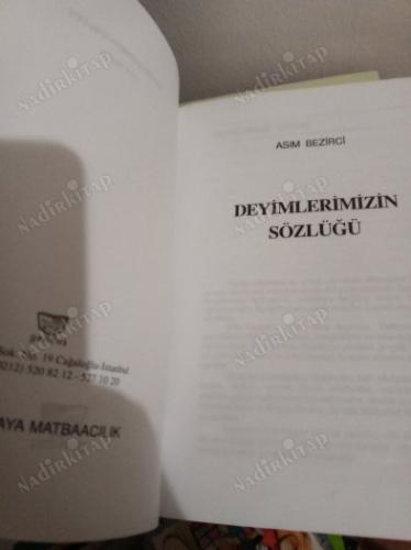 DEYİMLERİMİZİN SÖZLÜĞÜ