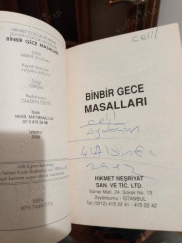 BİNBİR GECE MASALLARI