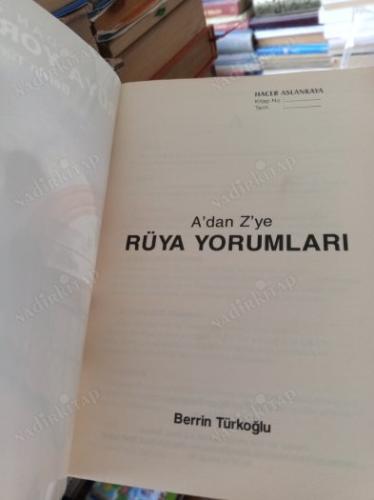 A'DAN Z'YE RÜYA YORUMLARI'