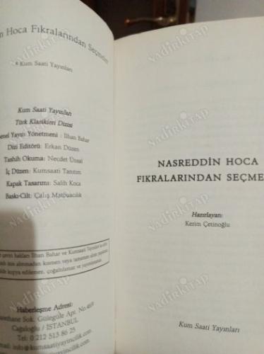 NASREDDİN HOCA FIKRALARINDAN SEÇMELER