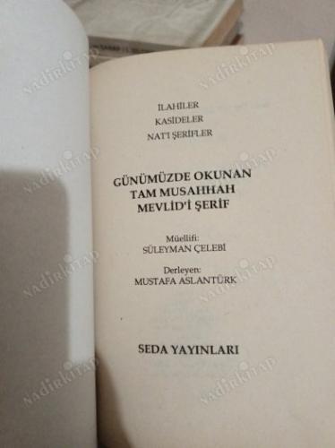 GÜNÜMÜZDE OKUNAN TAM MUSAHHAH MEVLİD-İ ŞERİF