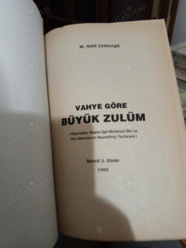 VAHYE GÖRE BÜYÜK ZULÜM