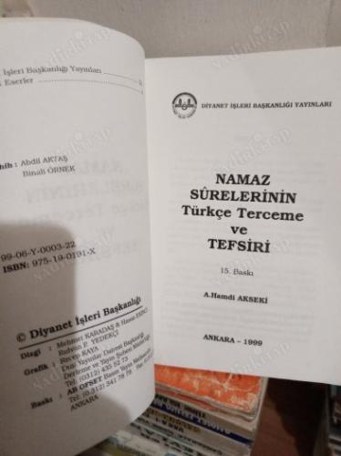 Namaz Surelerinin Türkçe Terceme ve Tefsiri
