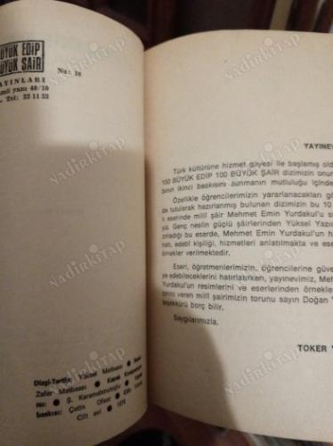 100 BÜYÜK EDİP 100 BÜYÜK ŞAİR / MEHMET EMİN YURDAKUL