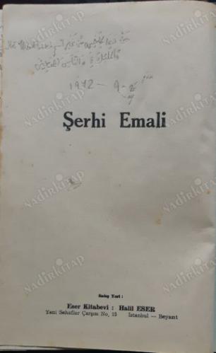 Şerhi Emali