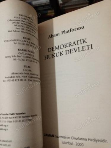 ABANT PLATFORMU - DEMOKRATİK HUKUK DEVLETİ