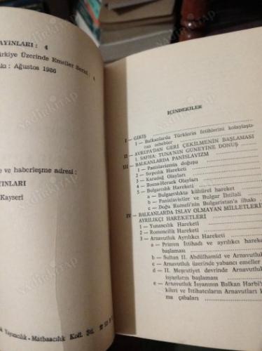 AVRUPA TÜRKİYE'SİNİN KAYBI VE BALKANLARDA PANİSLAVİZM