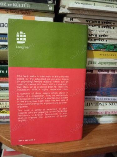 FOR AND AGAINST AN ORAL PRACTICE BOOK FOR ADVANCED STUDENTS OF ENGLISH