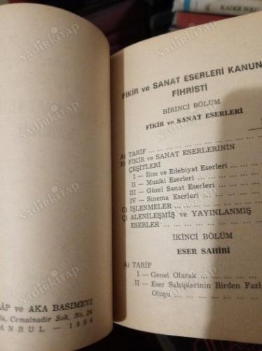 Fikir ve Sanat Eserleri Kanunu Son Değişikliğiyle