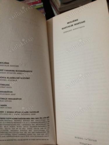 HASTALIK HASTASI (DÜNYA EDEBİYATI-TİYATRO)