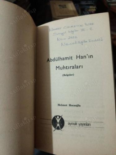 ABDÜLHAMİT HAN'IN MUHTIRALARI