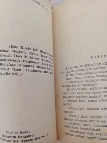 Mürşid-i Mütehhhhilin Evlileri İrşad