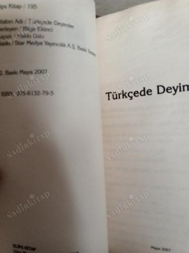 TÜRKÇEDE DEYİMLER