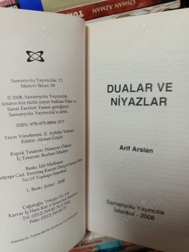 Dualar ve Niyazlar