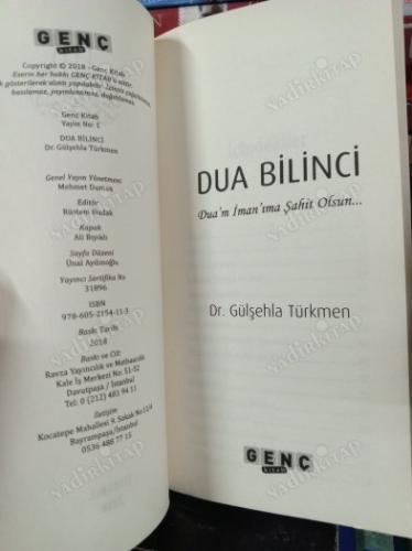 DUA BİLİNCİ DUAM İMANIMA ŞAHİT OLSUN