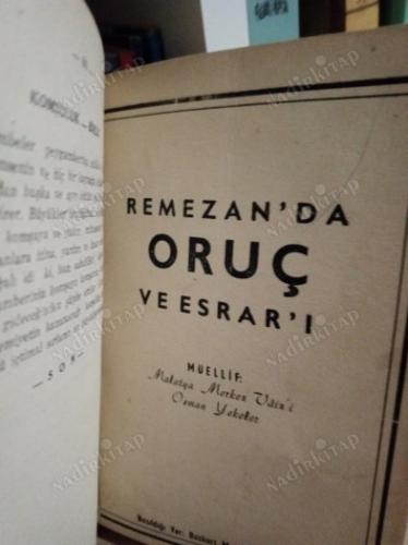 Mektubat, Remezan'da Oruç ve Esrar'ı, 32 Farz, Ramazan-ı Şerif Duası, İman ve İslam Rehberi 2.Cüz, İman ve İslam Rehberi 4.Cüz