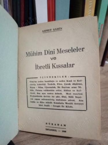 Abdülkadir Geylani Devrinde, Hazreti Ali Diyorki, Urvet'ül-Vüska, Mühim Dini Meseleler ve İbretli Kıssalar, Dinsizlik Dini, Ayasofya Davası