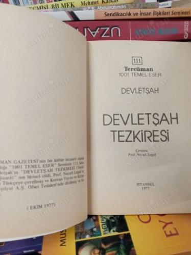 Devletşah Tezkiresi 1. cilt